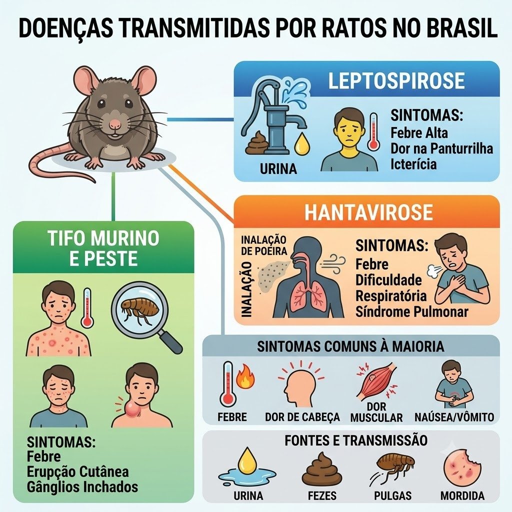 Doenças transmitidas por ratos em Bauru