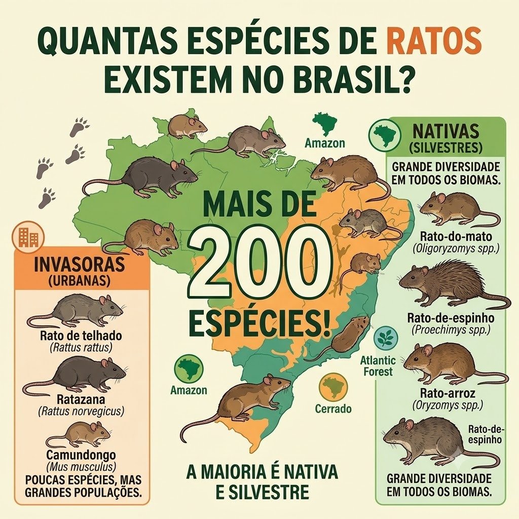 Tipos de Ratos no Brasil e Bauru