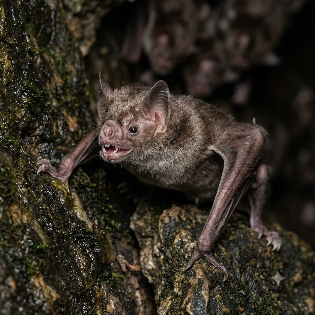 Qual morcego é mais perigoso em Bauru - Morcego-Vampiro-Comum Desmodus rotundus