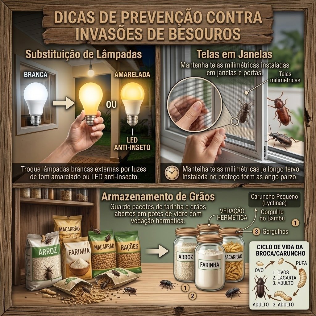 Qual o valor de uma dedetização de besouros em Bauru - Infográfico de orçamento e inspeção gratuita Casa Livre